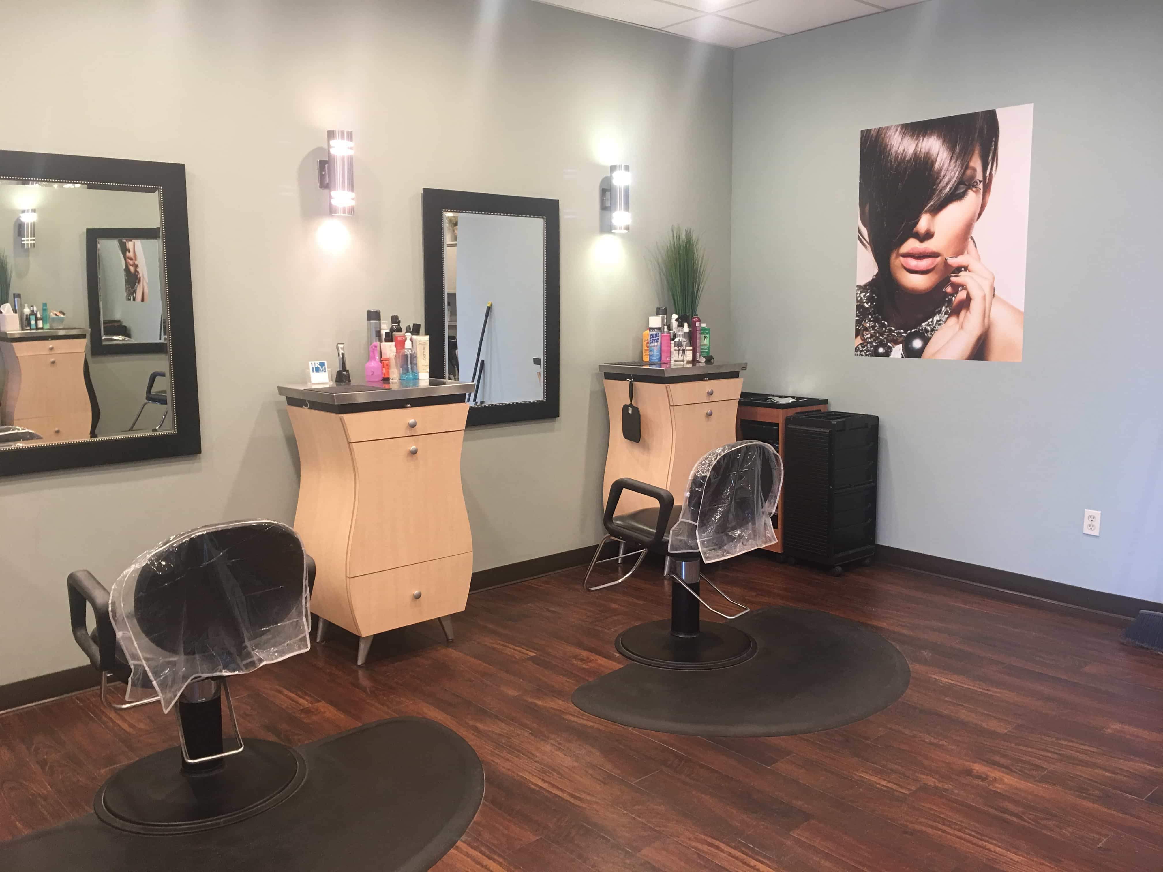 René Michael Salon Interior Beauty Stations and Chairs
